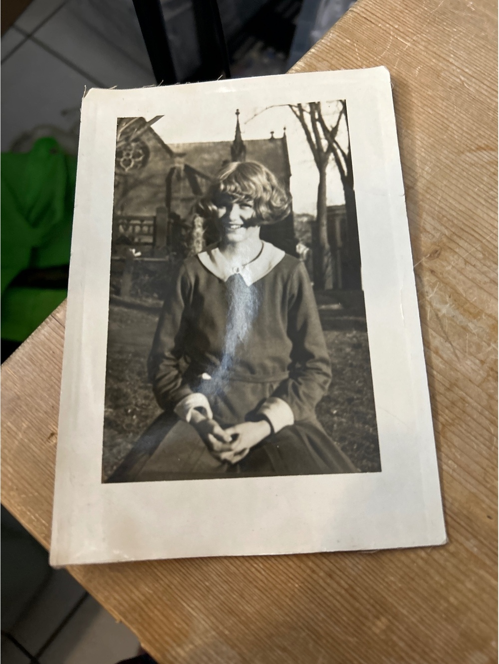 Vintage photo of a young woman